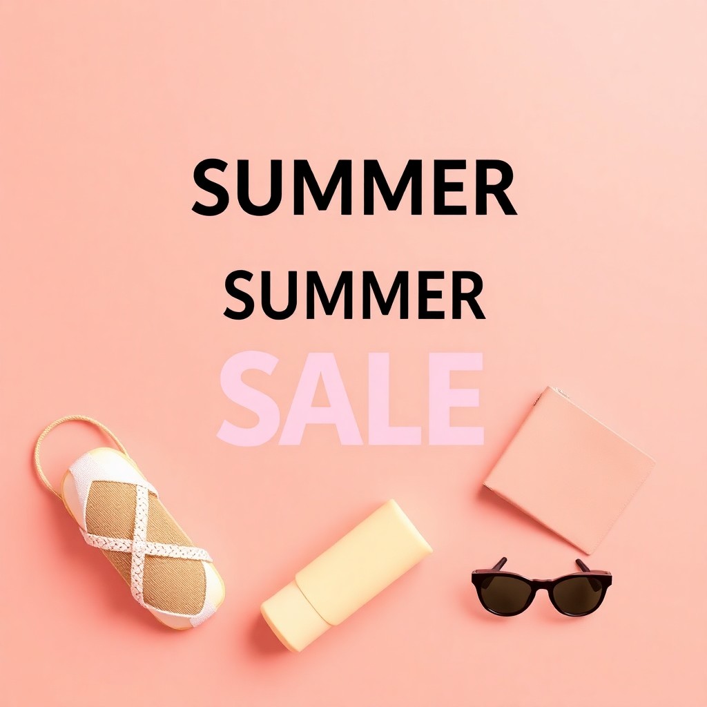 Before — Slow push-in on the sale banner, soft parallax on background, warm retail light. Keep all on-image text sharp and stable, no camera spin.